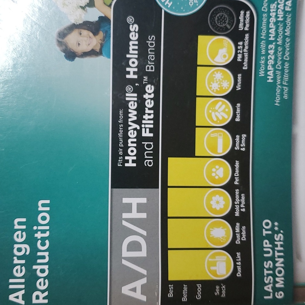 NEW Filtrete Room Air Purifier Plus Odor Reduction Filter A/D/H HEPA type - Picture 12 of 12